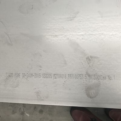 Plaques en acier inoxydable Duplex 2205 S31803 S32205 DSS Laminées à chaud 6*2000*6000mm