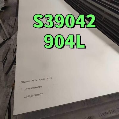 ASTM A240 AISI 904L UNS N08904 1.4539 S39042 Plaque en acier inoxydable laminée à chaud 16*1500*6000MM