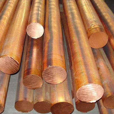 Barre de cuivre en cuivre de grande diamètre C1100 rouge utilisée dans l'industrie