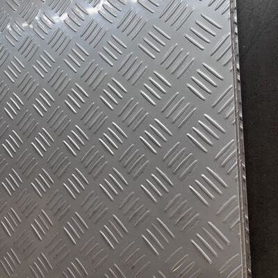304 Stainless Steel Embossed Sheet 4-Row Pattern Decorative Plate 0.3-3.0mm Mirror Finish