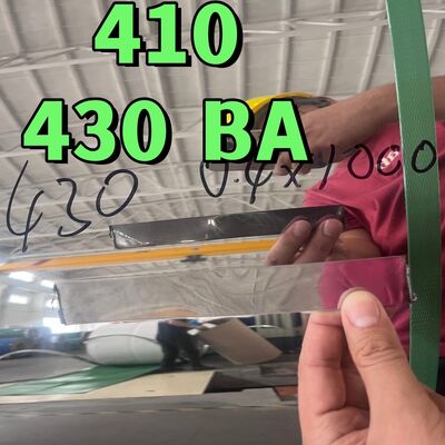 12X17/430/1.4016 AISI 430 en acier inoxydable laminé à froid Coil 0,4*1000mmLasse SUS430 Ba Surface